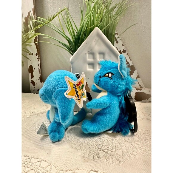 NEOPETS Blue Kyrii Blue Kacheek Speckled Nedd mcdonalds plush bundle - Picture 8 of 9